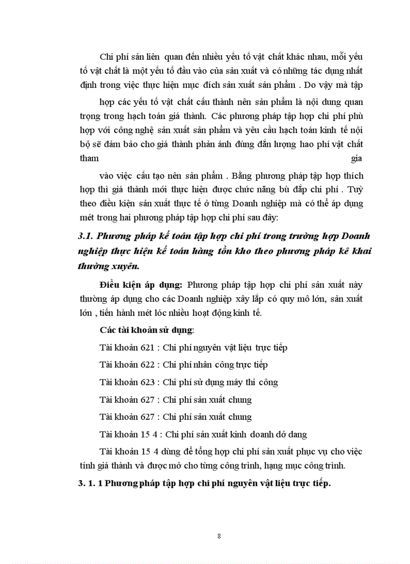 image for page Kế toán tập hợp chi phí sản xuất và tính giá thành sản phẩm xây lắp