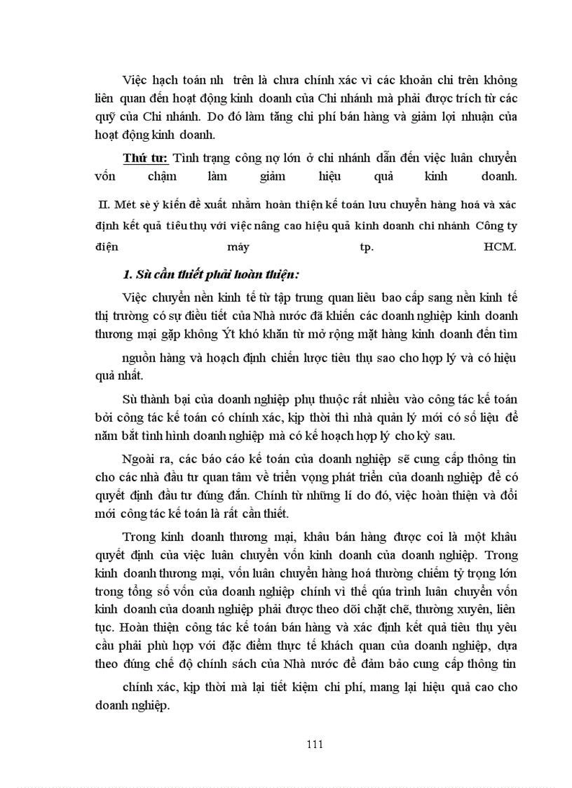 image for page Hoàn thiện kế toán lưu chuyển hàng hoá và xác định kết quả tiêu thụ tại chi nhánh công ty Điện máy thành phố Hồ Chí Minh