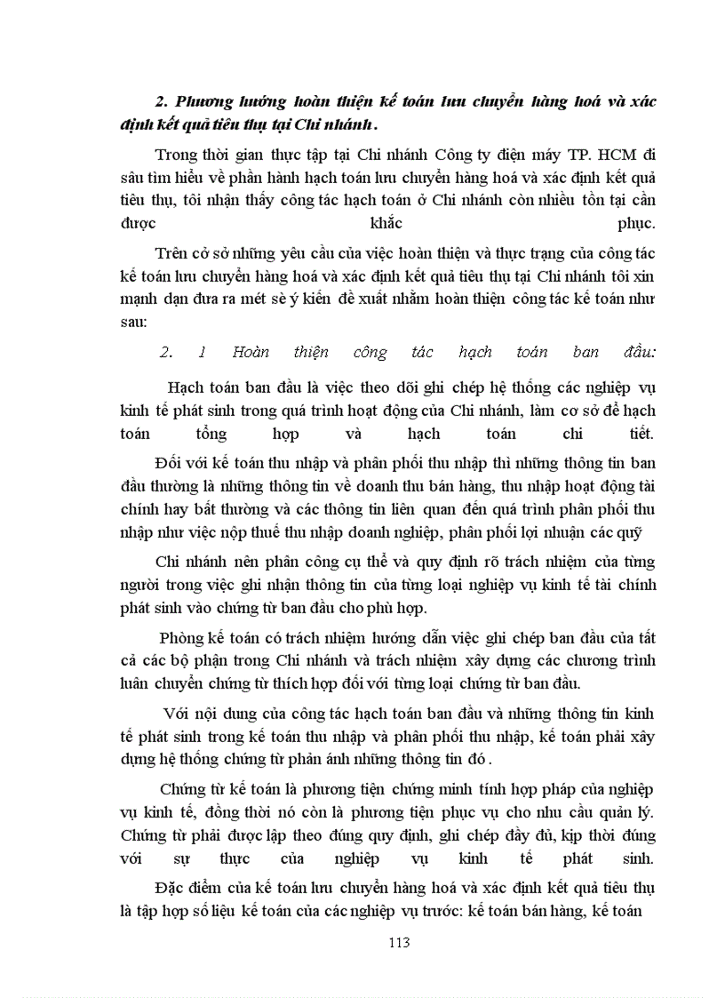 image for page Hoàn thiện kế toán lưu chuyển hàng hoá và xác định kết quả tiêu thụ tại chi nhánh công ty Điện máy thành phố Hồ Chí Minh