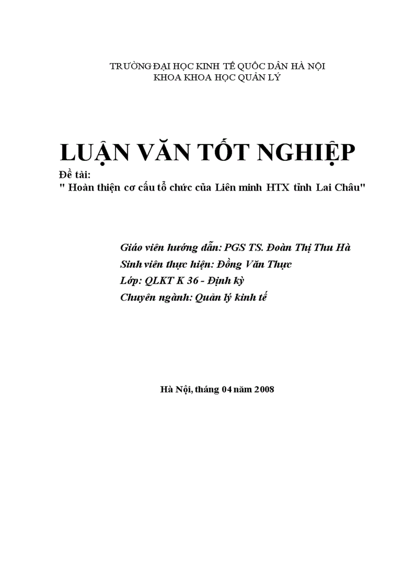 image for page Hoàn thiện cơ cấu tổ chức của Liên minh HTX tỉnh Lai Châu