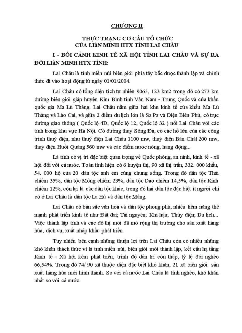 image for page Hoàn thiện cơ cấu tổ chức của Liên minh HTX tỉnh Lai Châu