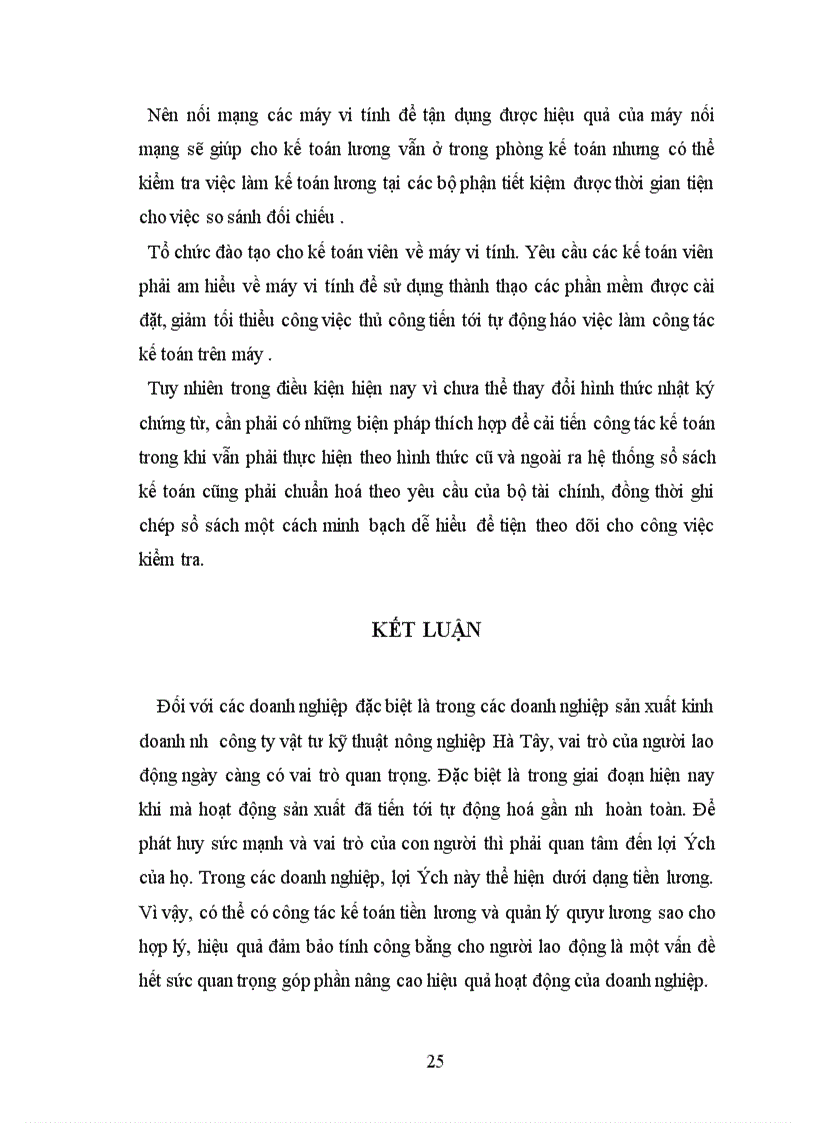image for page Hoàn thiện công tác kế toán tiền lương và các khoản trích theo lương và các biện pháp tăng cường quản lý quỹ lương tại công ty vật tư kỹ thuật nông nghiệp Hà Tây