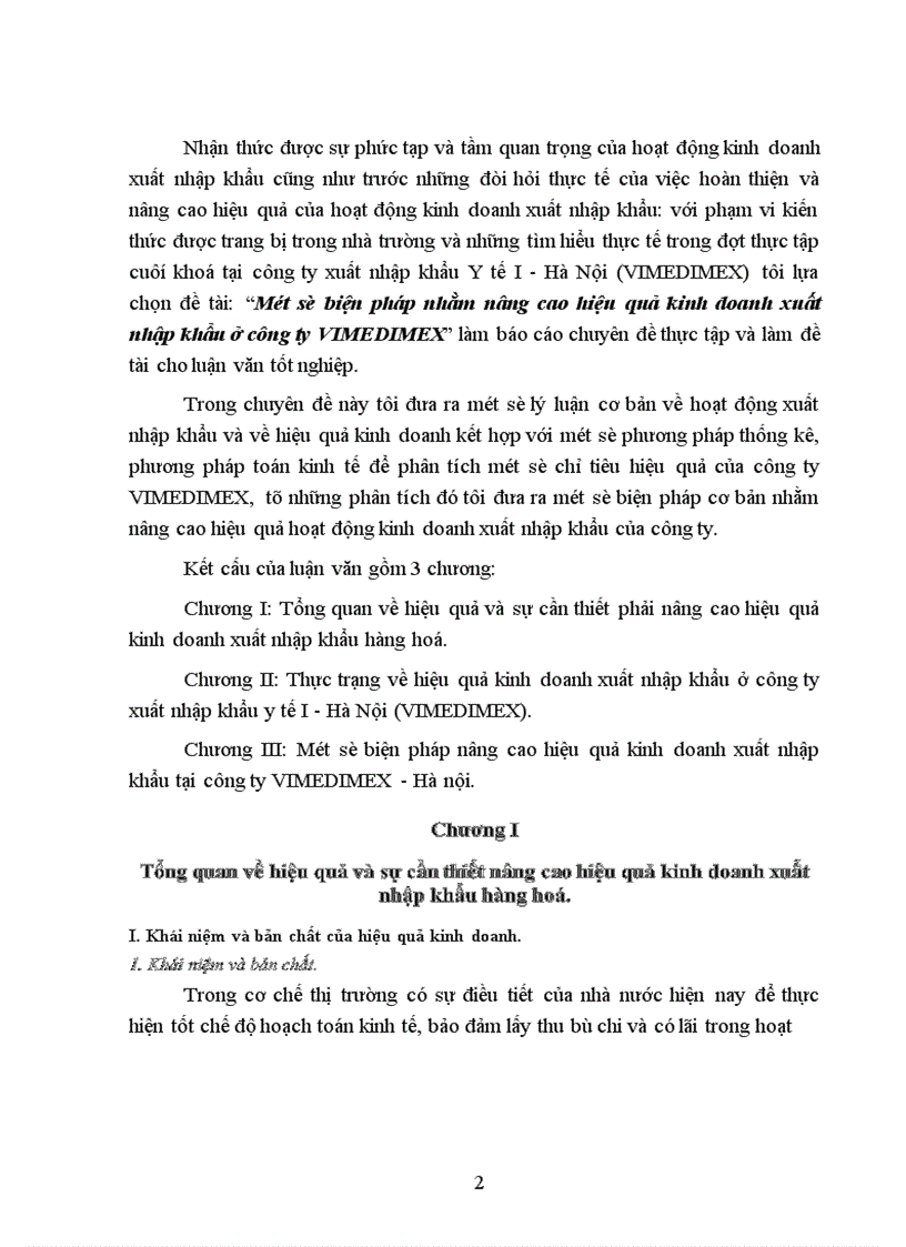 image for page Một số biện pháp nhằm nâng cao hiệu quả kinh doanh xuất nhập khẩu ở công ty VIMEDIMEX