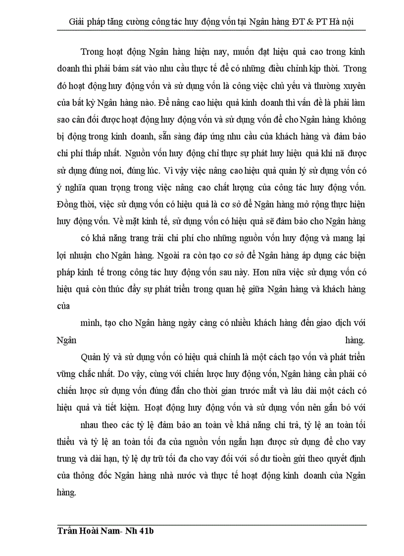 image for page Giải pháp tăng cường công tác huy động vốn tại Ngân hàng Đầu tư và Phát triển thành phố Hà nội