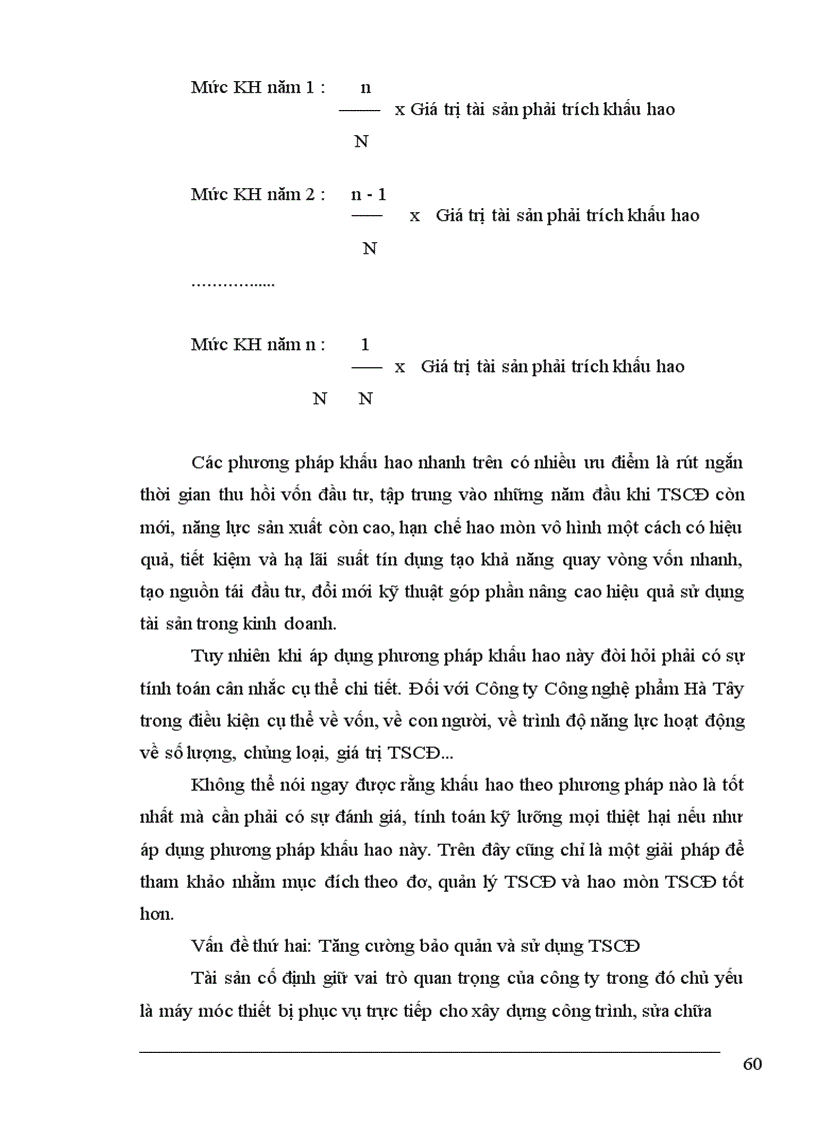 image for page Tổ chức hạch toán TSCĐ tại Công ty Công nghệ phẩm Hà Tây