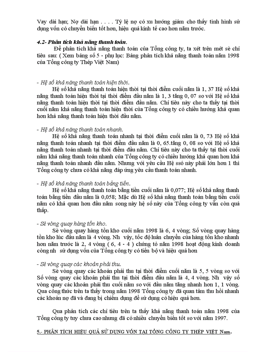 image for page Hệ thống báo cáo tài chính với việc phân tích hoạt động tài chính tại Tổng công ty Thép Việt Nam