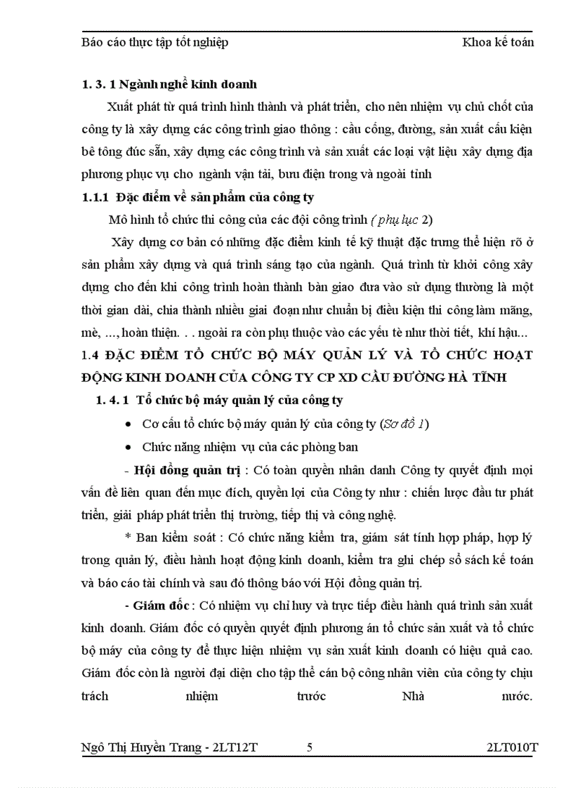 image for page Báo cáo thực tập tại Công ty cổ phần xây dựng cầu đường Hà Tĩnh