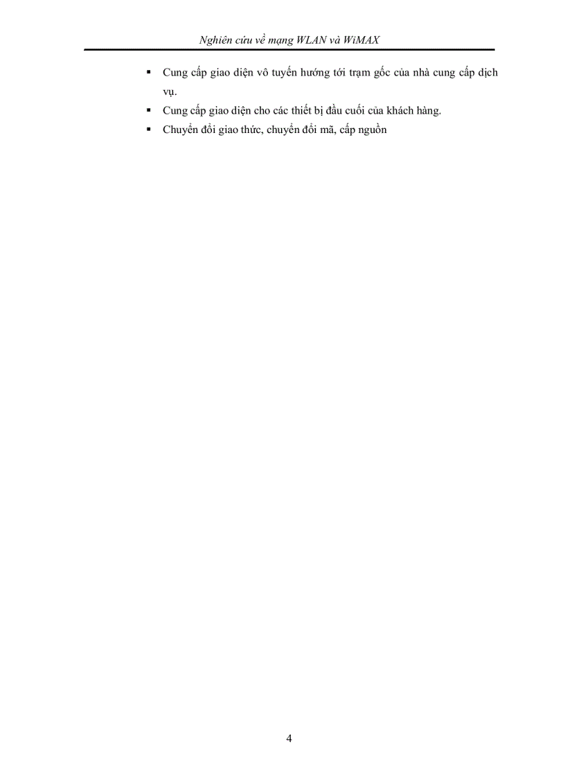 Nghiên cứu về mạng WLAN và WiMAX