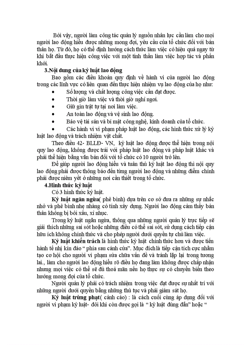 image for page Tại sao nói: Kỉ luật lao động là 1 hoạt động quản lí? Một tổ chức cần làm những gì để kỉ luật lao động được thực hiện hiệu quả? Kỉ luật lao động trong 1 doanh nghiệp cụ thể.