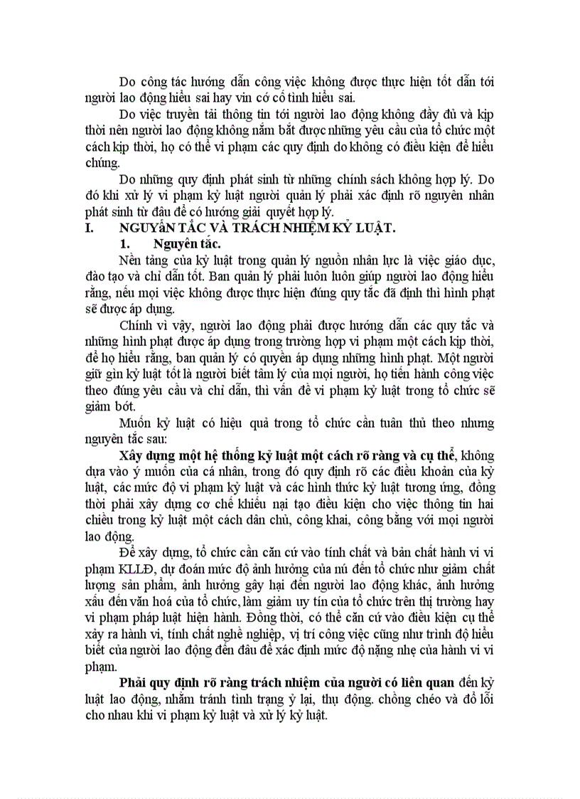image for page Tại sao nói: Kỉ luật lao động là 1 hoạt động quản lí? Một tổ chức cần làm những gì để kỉ luật lao động được thực hiện hiệu quả? Kỉ luật lao động trong 1 doanh nghiệp cụ thể.