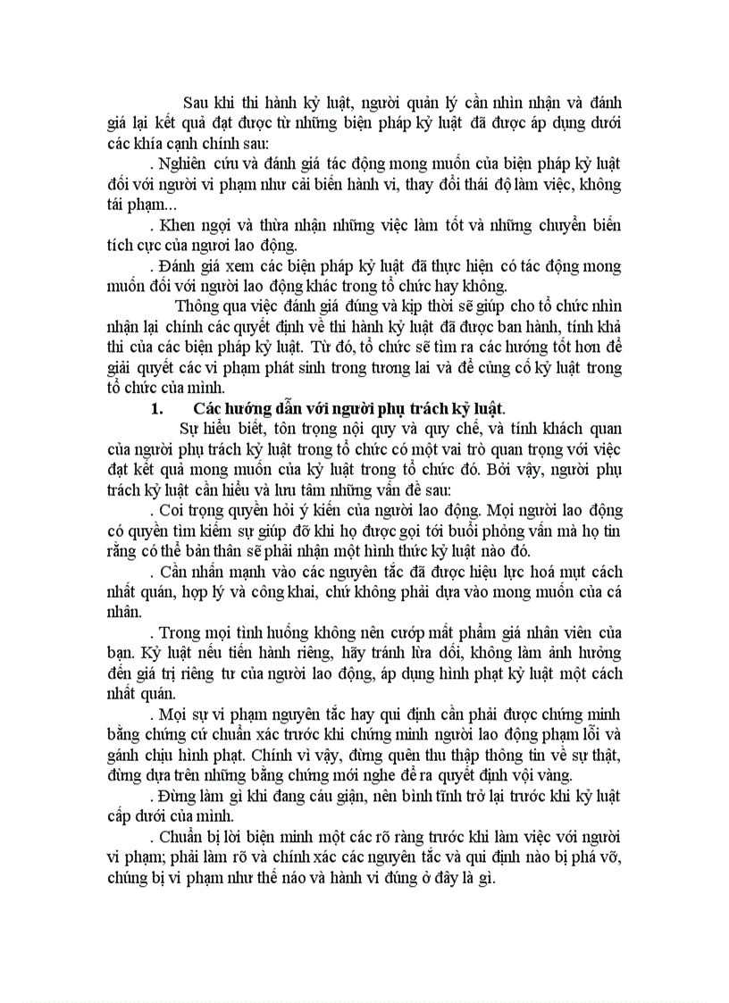 image for page Tại sao nói: Kỉ luật lao động là 1 hoạt động quản lí? Một tổ chức cần làm những gì để kỉ luật lao động được thực hiện hiệu quả? Kỉ luật lao động trong 1 doanh nghiệp cụ thể.