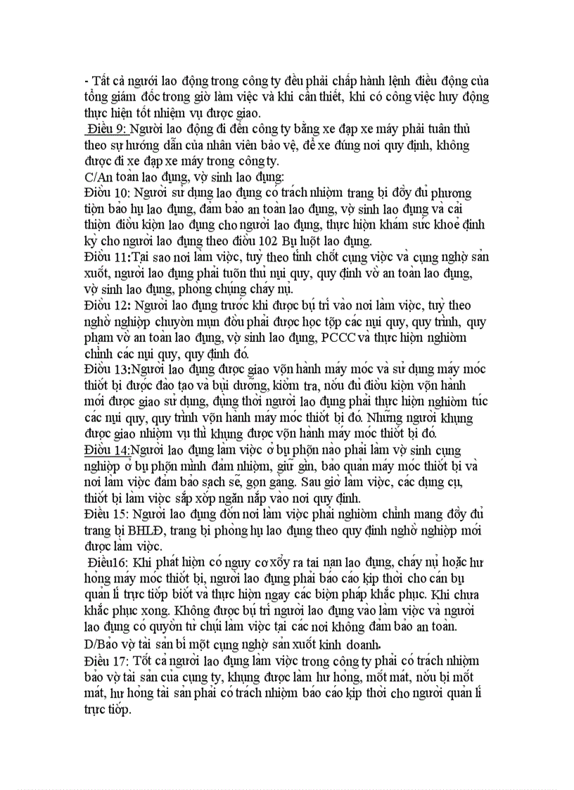 image for page Tại sao nói: Kỉ luật lao động là 1 hoạt động quản lí? Một tổ chức cần làm những gì để kỉ luật lao động được thực hiện hiệu quả? Kỉ luật lao động trong 1 doanh nghiệp cụ thể.