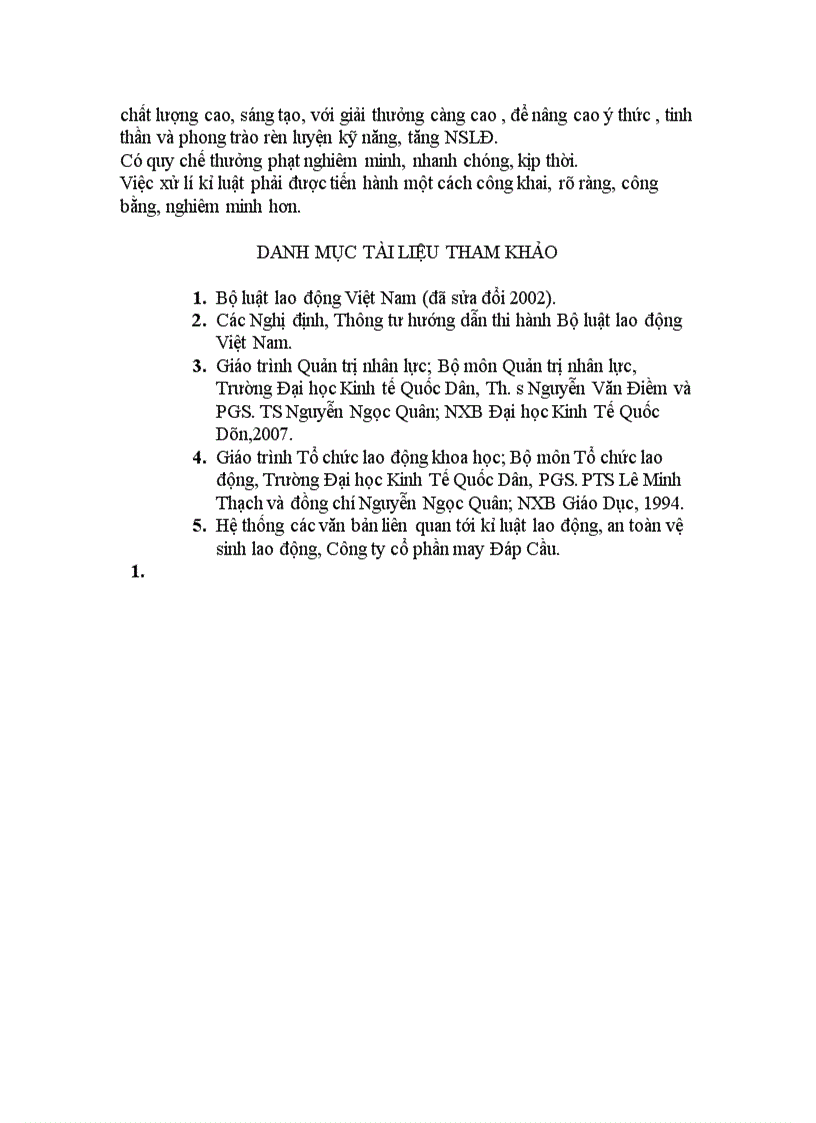 image for page Tại sao nói: Kỉ luật lao động là 1 hoạt động quản lí? Một tổ chức cần làm những gì để kỉ luật lao động được thực hiện hiệu quả? Kỉ luật lao động trong 1 doanh nghiệp cụ thể.