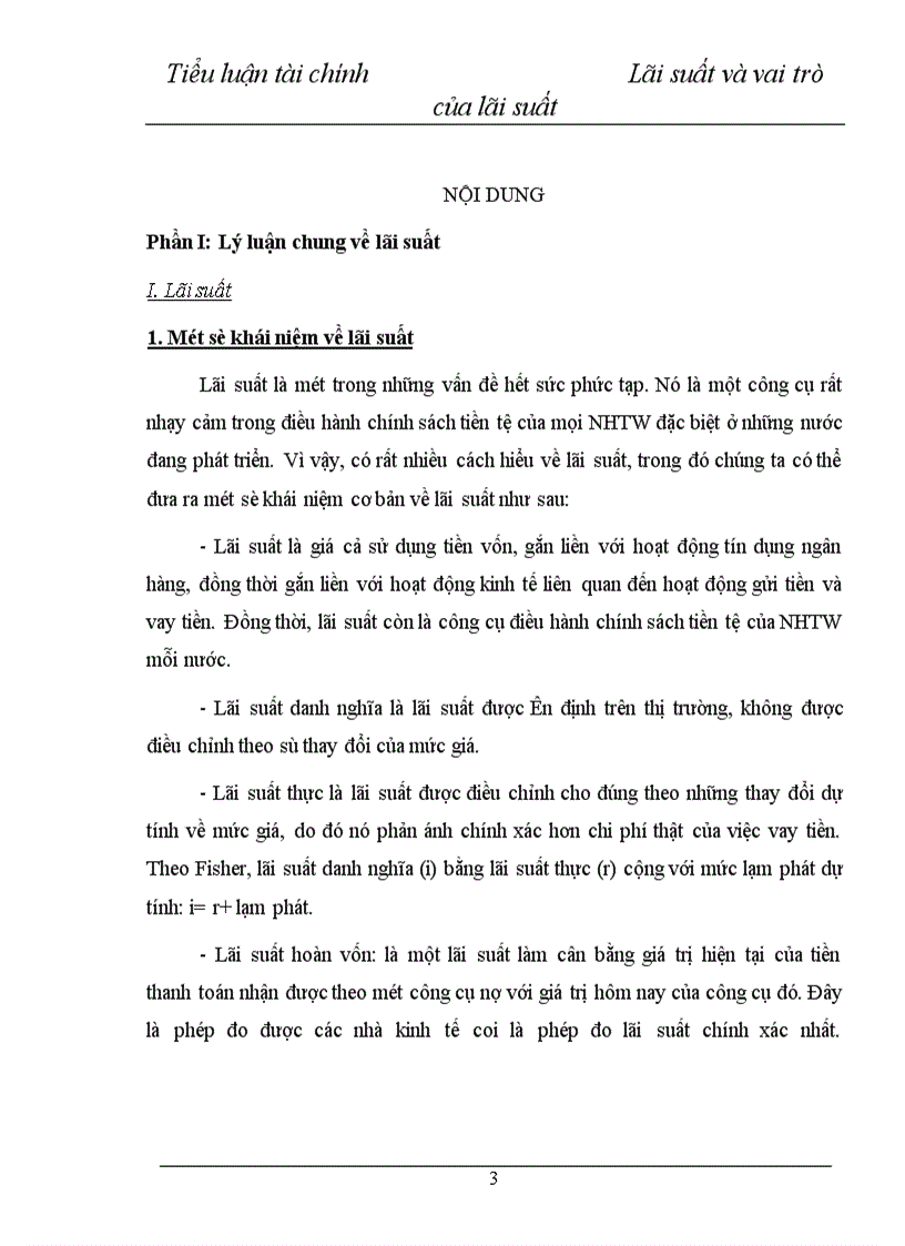 image for page Lãi suất và vai trò của lãi suất trong việc huy động vốn