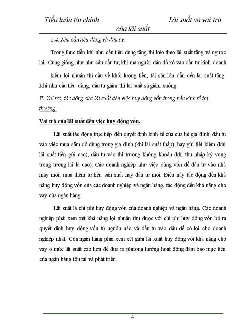 image for page Lãi suất và vai trò của lãi suất trong việc huy động vốn