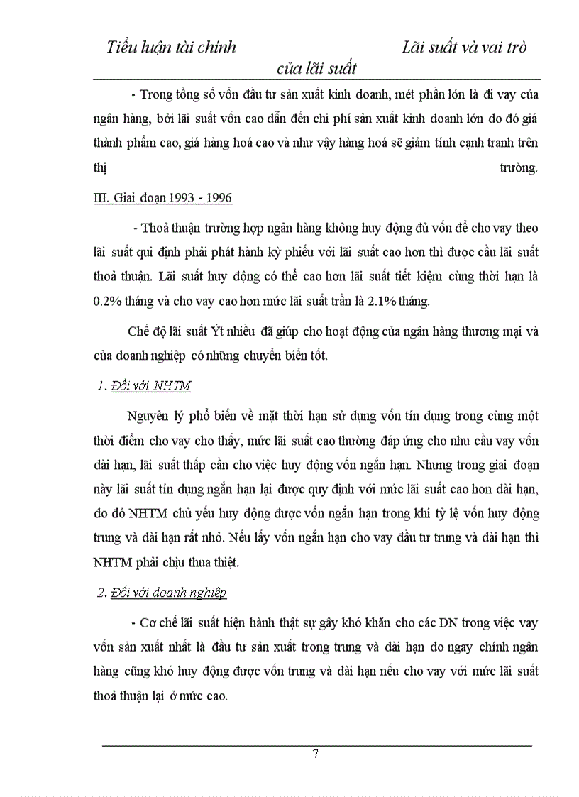 image for page Lãi suất và vai trò của lãi suất trong việc huy động vốn