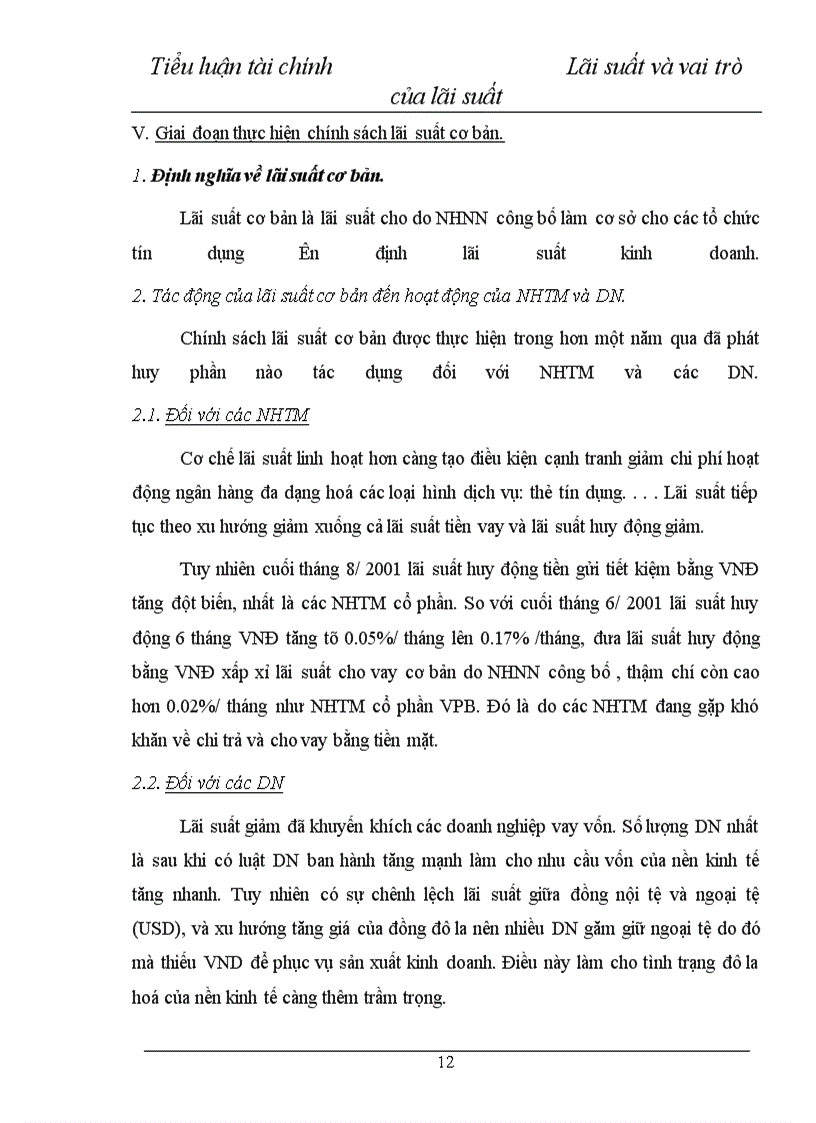 image for page Lãi suất và vai trò của lãi suất trong việc huy động vốn