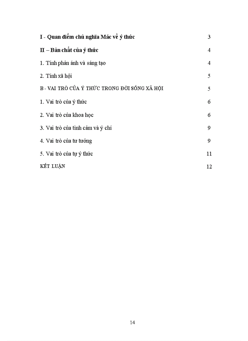 image for page Ýthức - vai trò ý thức