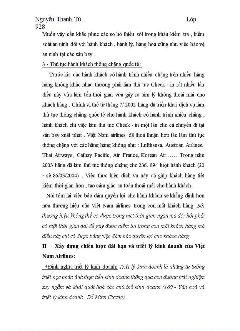 image for page Phát triển thương hiệu của Việt Nam airlines