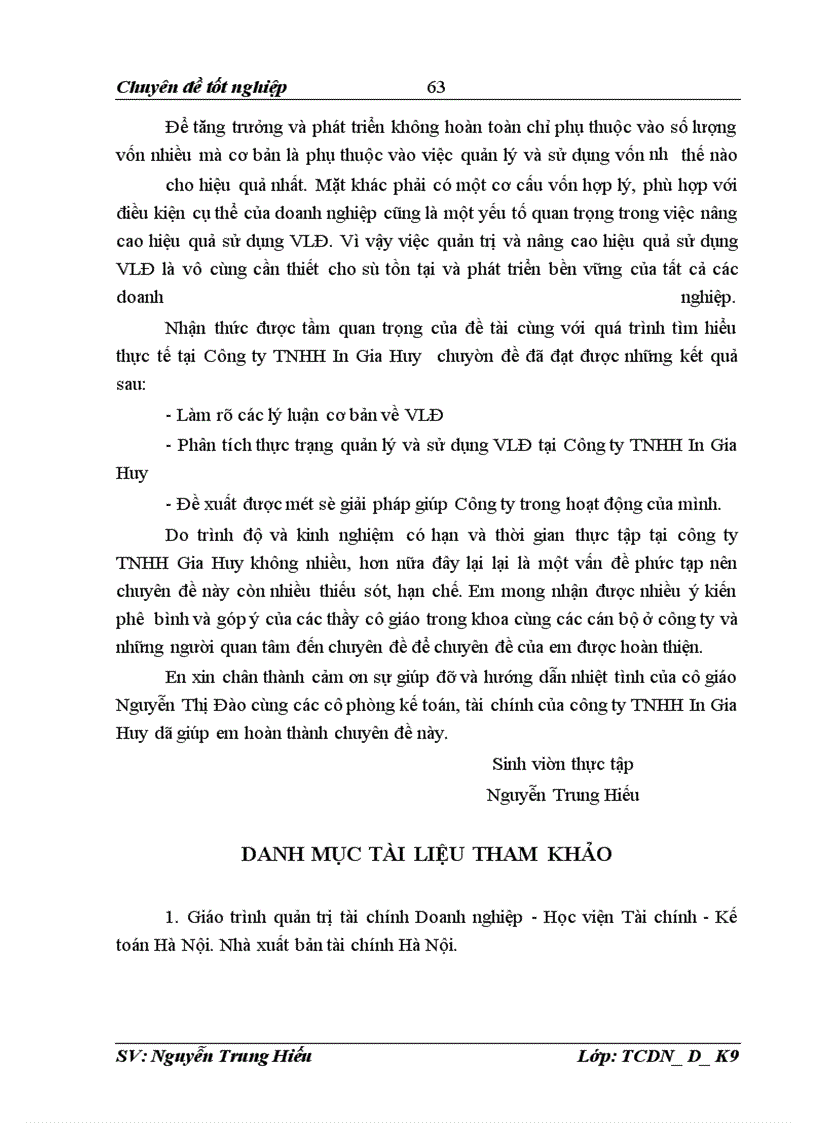 image for page Quản trị và nâng cao hiệu quả sử dụng vốn lưu động tại Công ty TNHH In Gia Huy