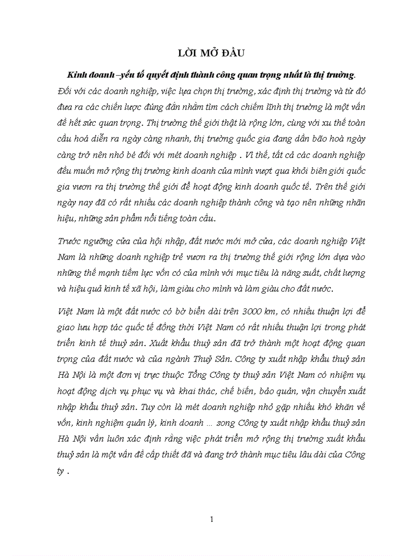 image for page Một số giải pháp nhằm mở rộng thị trường xuất khẩu thuỷ sản của Công ty xuất nhập khẩu Thuỷ sản Hà Nội