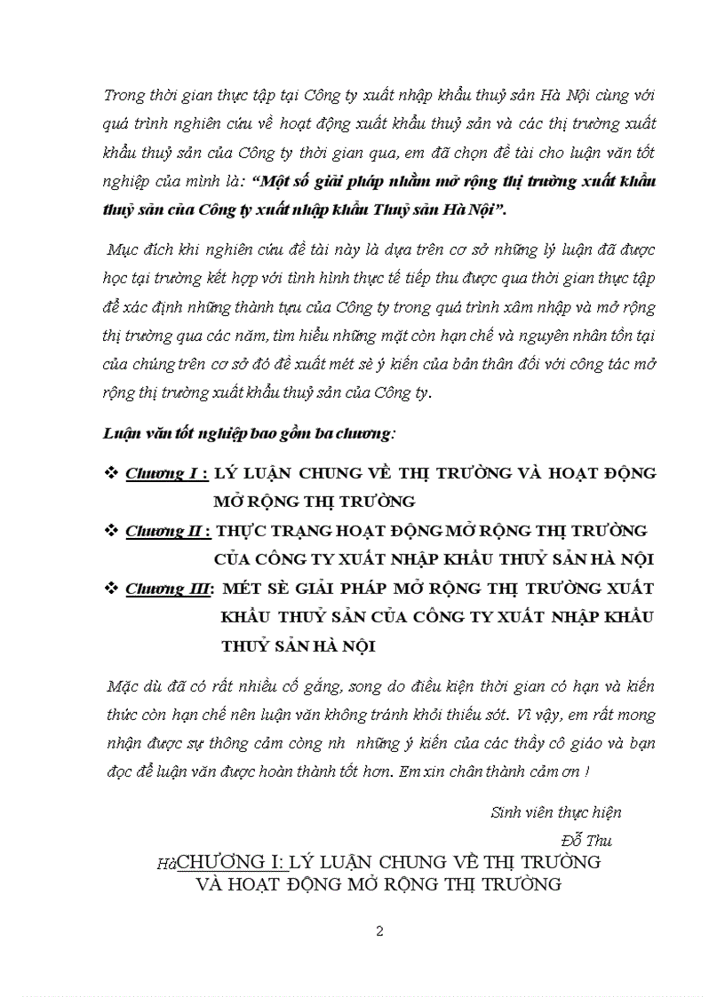 image for page Một số giải pháp nhằm mở rộng thị trường xuất khẩu thuỷ sản của Công ty xuất nhập khẩu Thuỷ sản Hà Nội