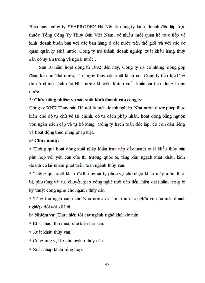 image for page Một số giải pháp nhằm mở rộng thị trường xuất khẩu thuỷ sản của Công ty xuất nhập khẩu Thuỷ sản Hà Nội