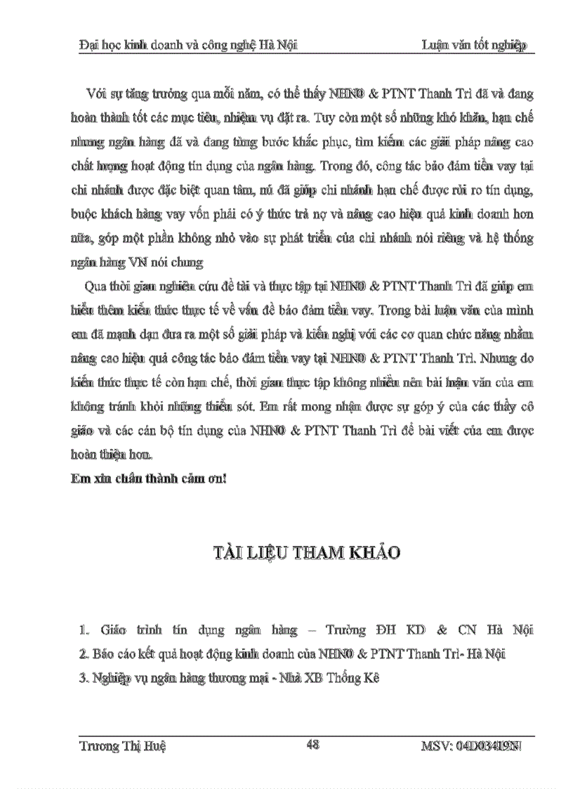 image for page Một số giải pháp nâng cao hiệu quả công tác bảo đảm tiền vay tại NHN0&PTNT huyện Thanh Trì