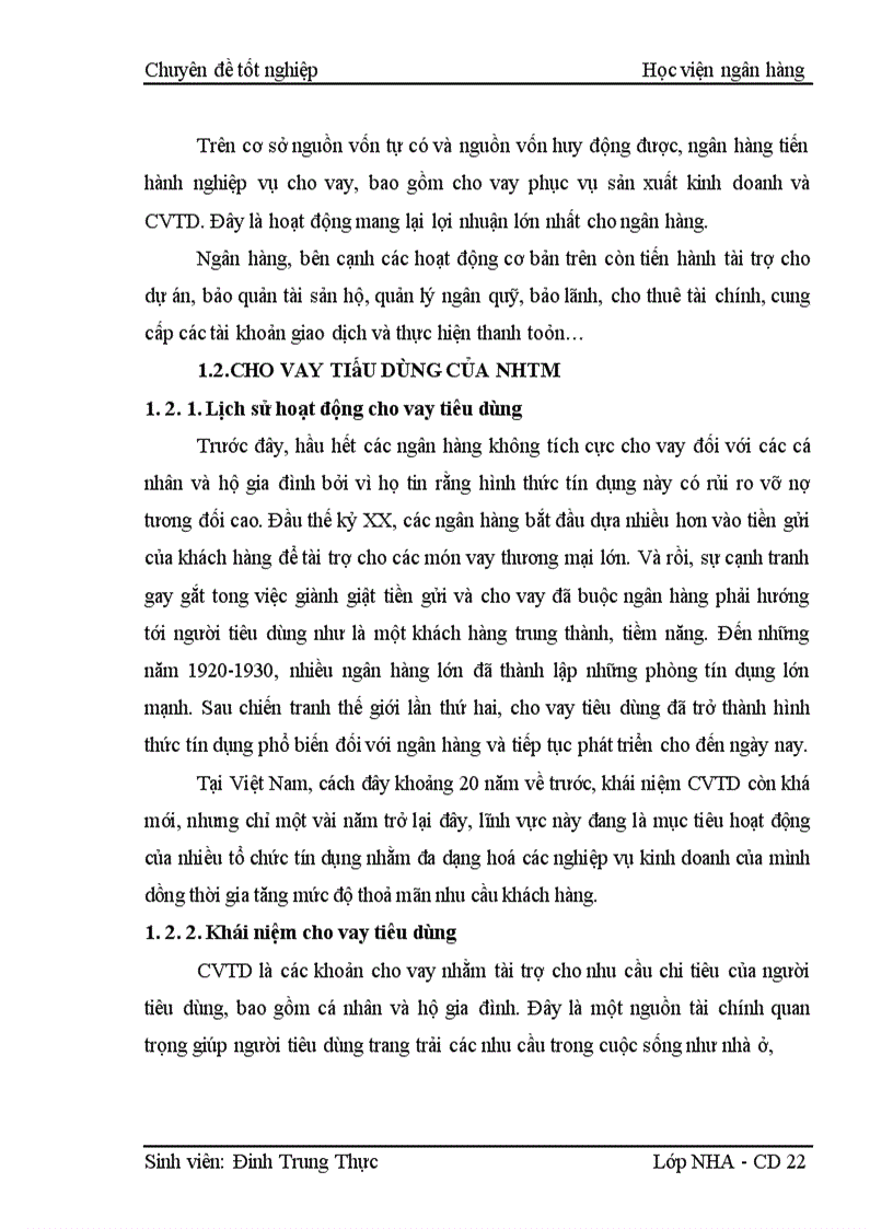 image for page Hoạt động cho vay tiêu dùng của ngân hàng thương mại