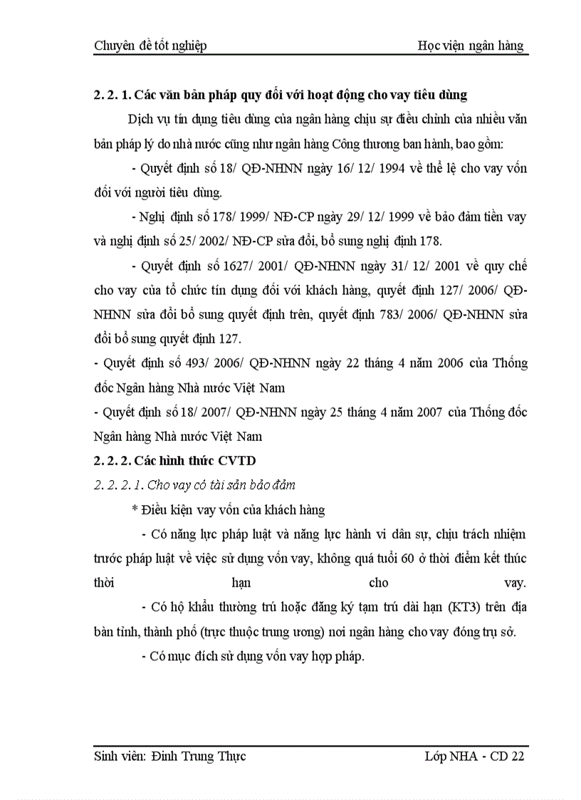 image for page Hoạt động cho vay tiêu dùng của ngân hàng thương mại