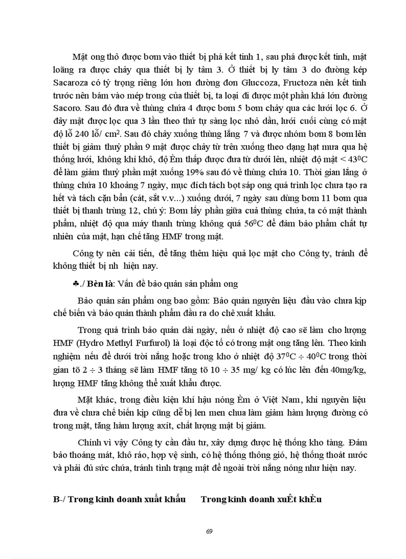 image for page Một số biện pháp cơ bản nhằm đẩy mạnh xuất khẩu sản phẩm ong ở Công ty ong Trung ương