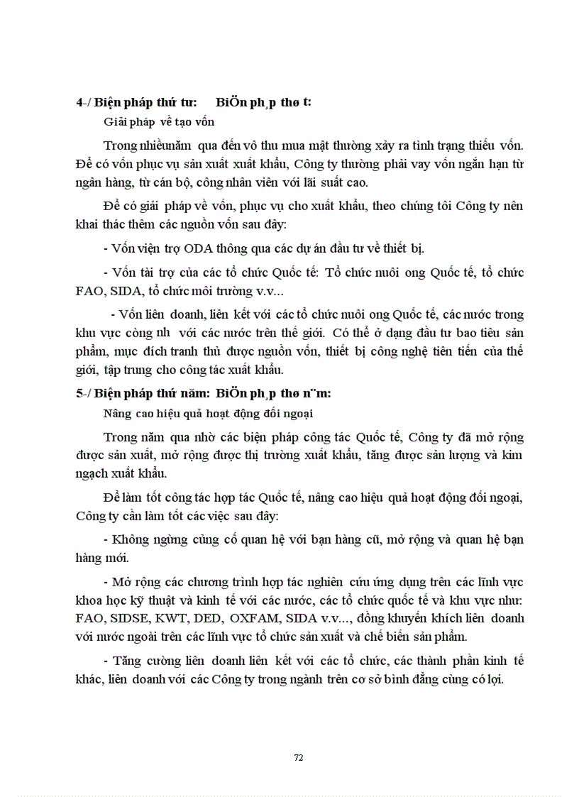 image for page Một số biện pháp cơ bản nhằm đẩy mạnh xuất khẩu sản phẩm ong ở Công ty ong Trung ương