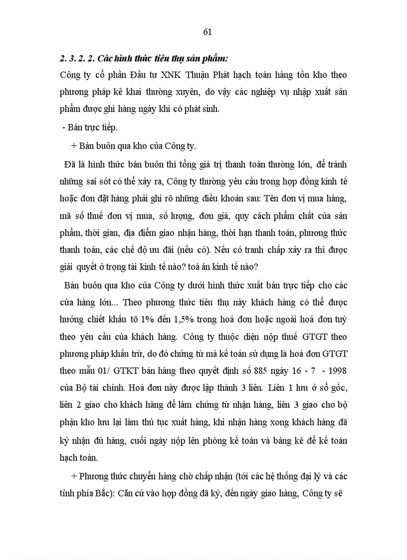 image for page Tổ chức kế toán tại Công ty cổ phần Đầu tư XNK Thuận Phát.