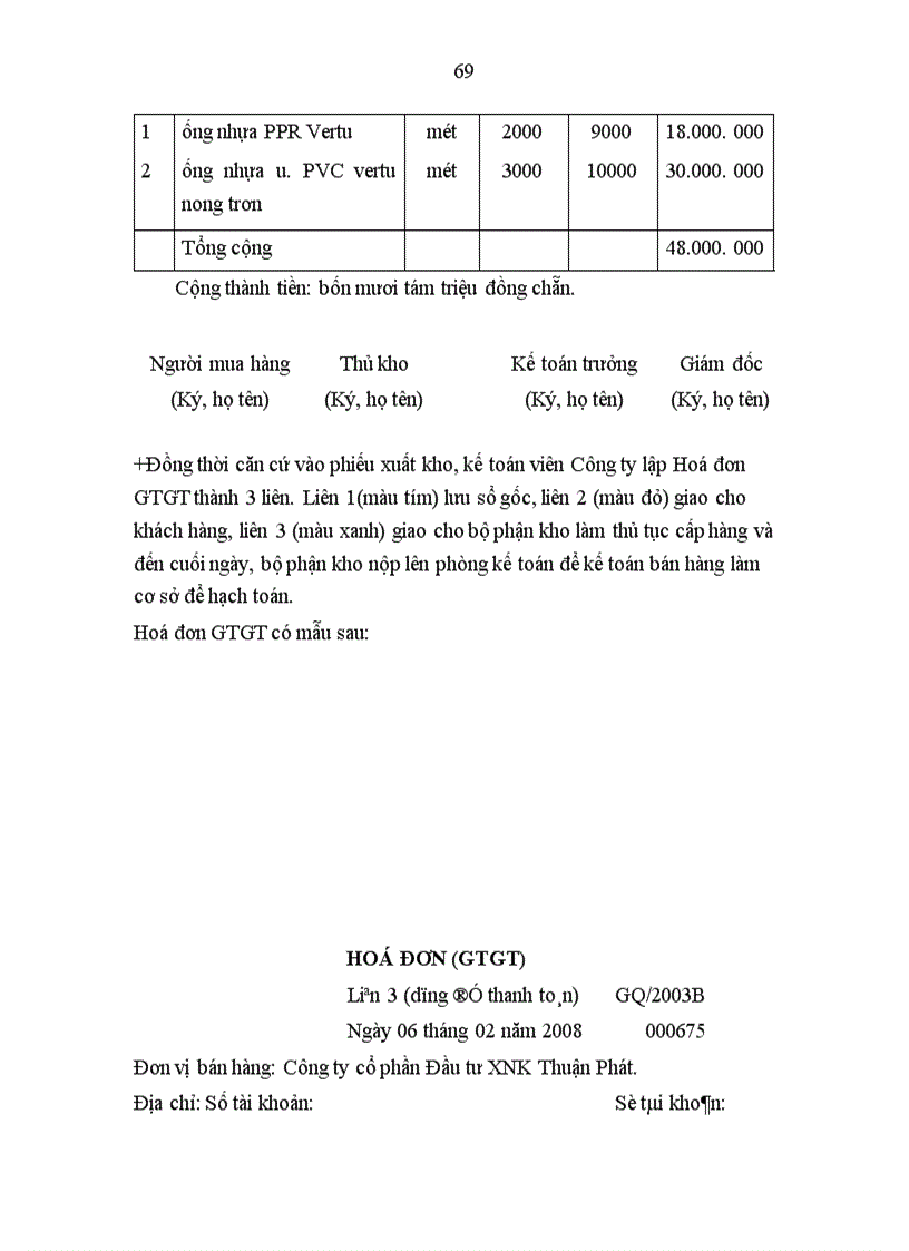 image for page Tổ chức kế toán tại Công ty cổ phần Đầu tư XNK Thuận Phát.