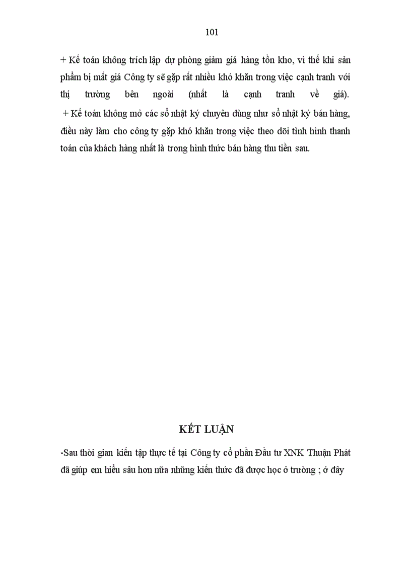 image for page Tổ chức kế toán tại Công ty cổ phần Đầu tư XNK Thuận Phát.