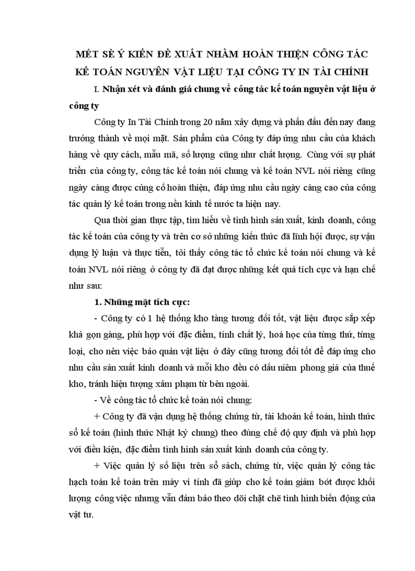 image for page Hạch toán kế toán nguyên vật liệu tại công ty In Tài chính