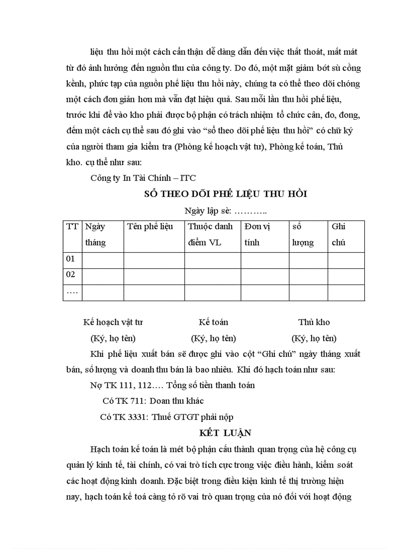 image for page Hạch toán kế toán nguyên vật liệu tại công ty In Tài chính