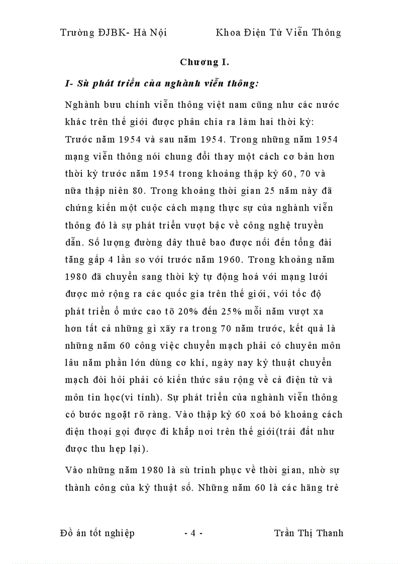 image for page Sự phát triển của nghành viễn thông