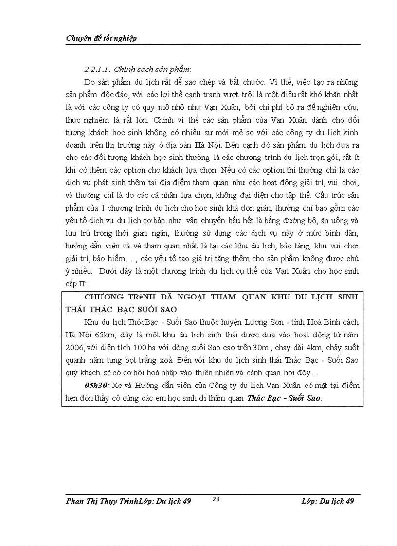 image for page Áp dụng chính sách marketing- mix cho đối tượng khách du lịch là học sinh tại công ty cổ phần đầu tư dịch vụ tổng hợp Vạn Xuân