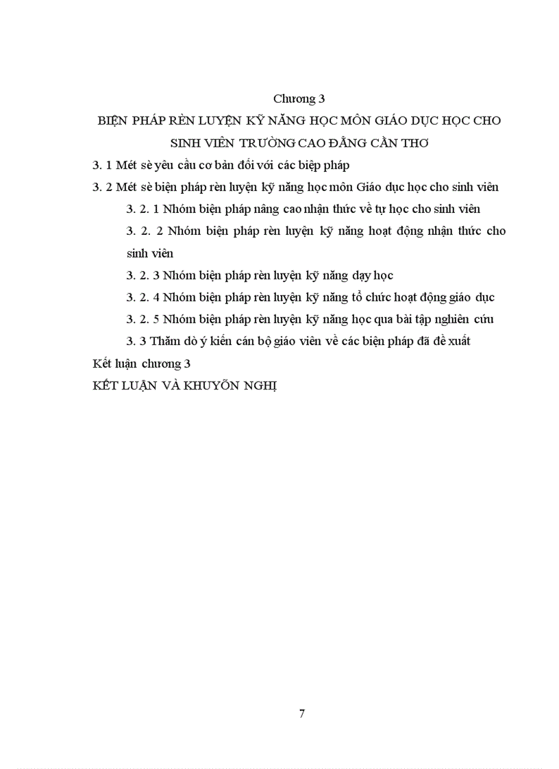 image for page Biện pháp rèn luyện kỹ năng tự học môn Giáo dục học cho sinh viên ở trường Cao đẳng Cần Thơ