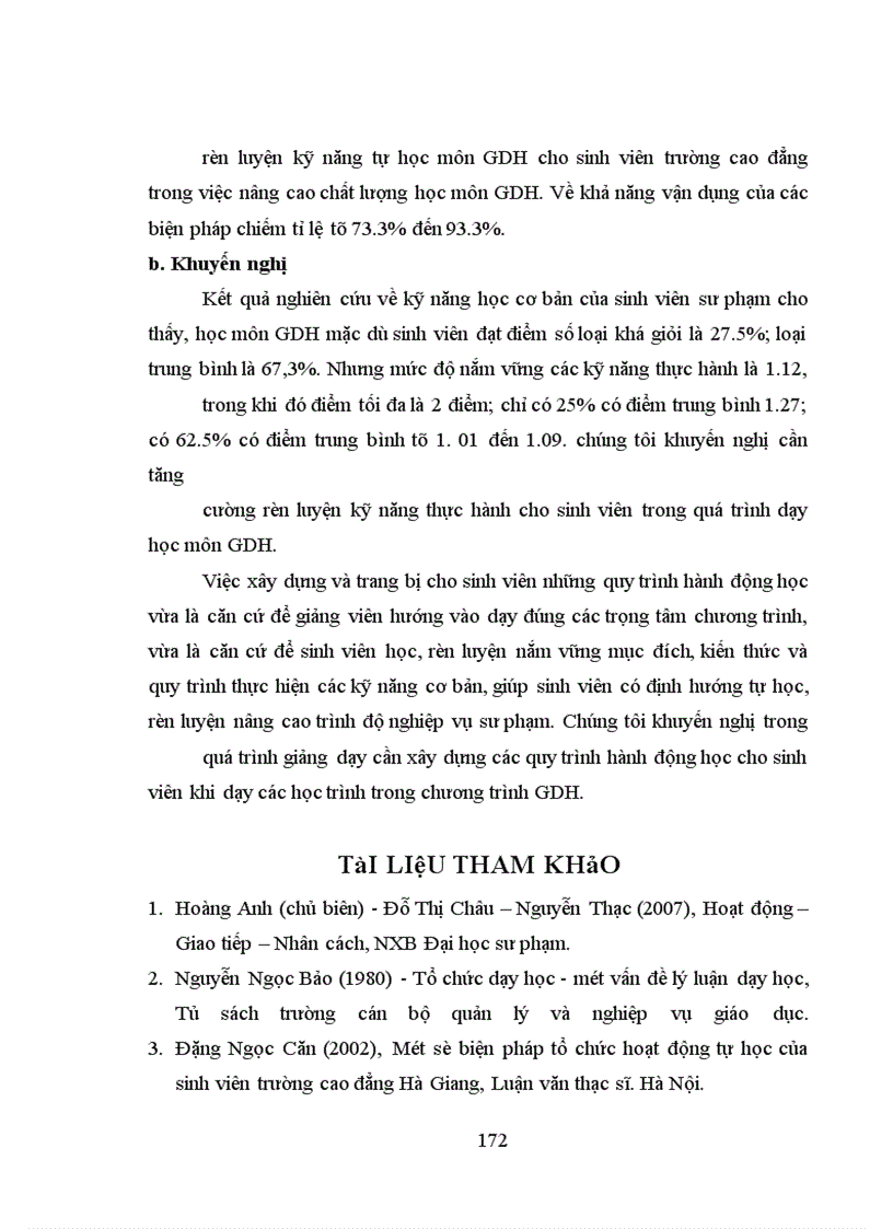 image for page Biện pháp rèn luyện kỹ năng tự học môn Giáo dục học cho sinh viên ở trường Cao đẳng Cần Thơ