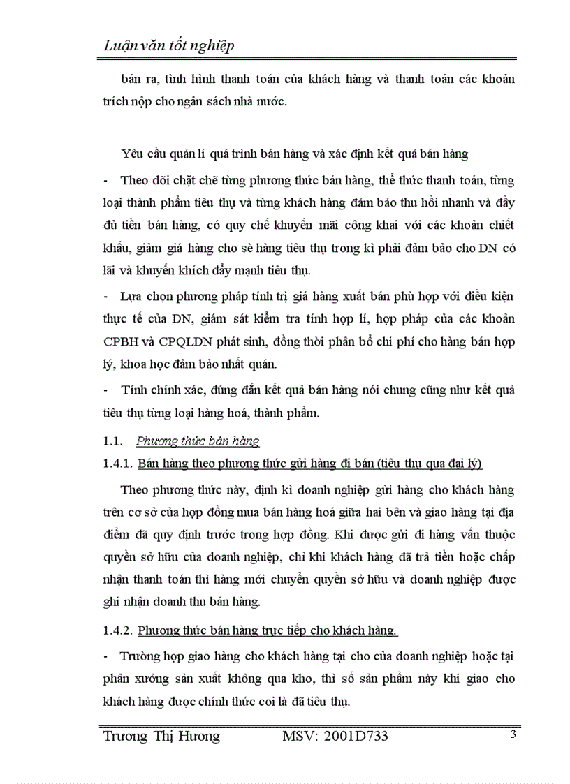 image for page Lí luận chung về kế toán bán hàng và xác định kết quả bán hàng trong doanh nghiệp.