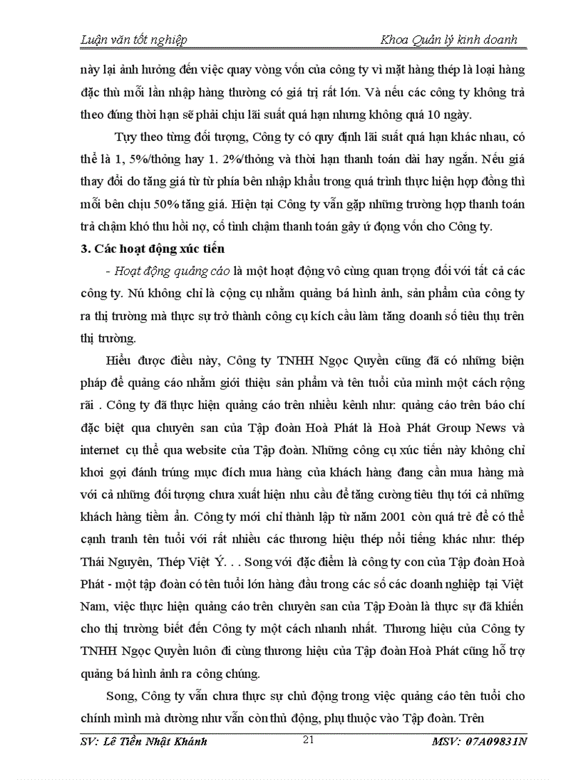 image for page Một số giải pháp nhằm hoàn thiện hệ thống kênh phân phối của Công ty TNHH Ngọc Quyền