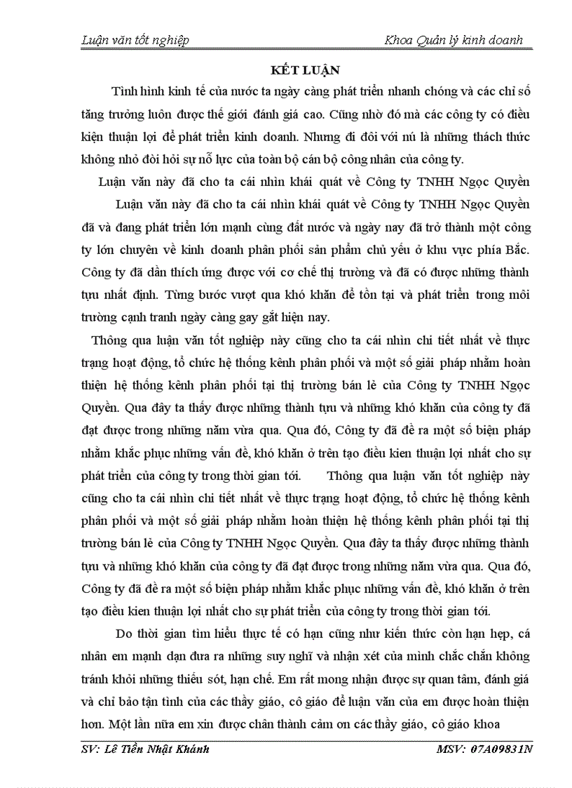 image for page Một số giải pháp nhằm hoàn thiện hệ thống kênh phân phối của Công ty TNHH Ngọc Quyền
