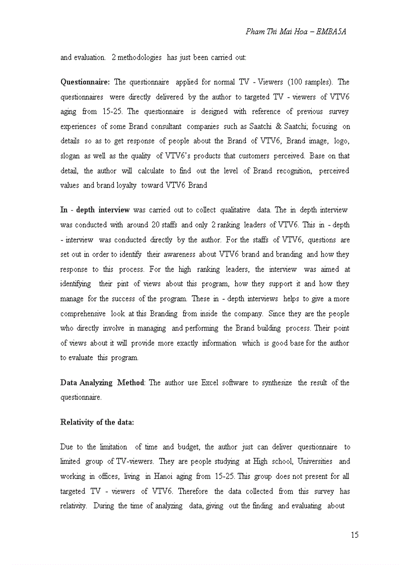 image for page The branding process of vtv6 channel
