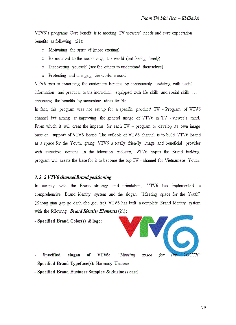 image for page The branding process of vtv6 channel