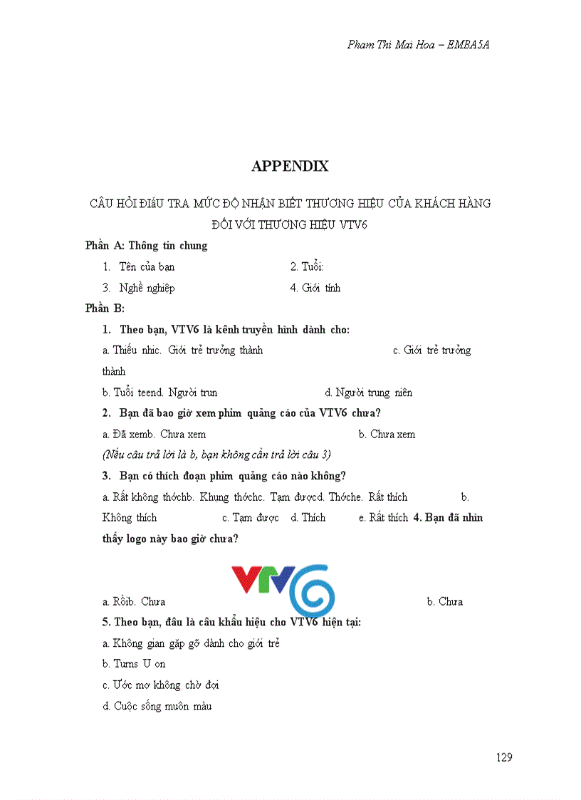 image for page The branding process of vtv6 channel