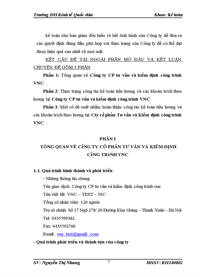 image for page Kế toán tiền lương và các khoản trích theo lương tại Cty cổ phần Tư vấn và Kiểm định công trình VNC