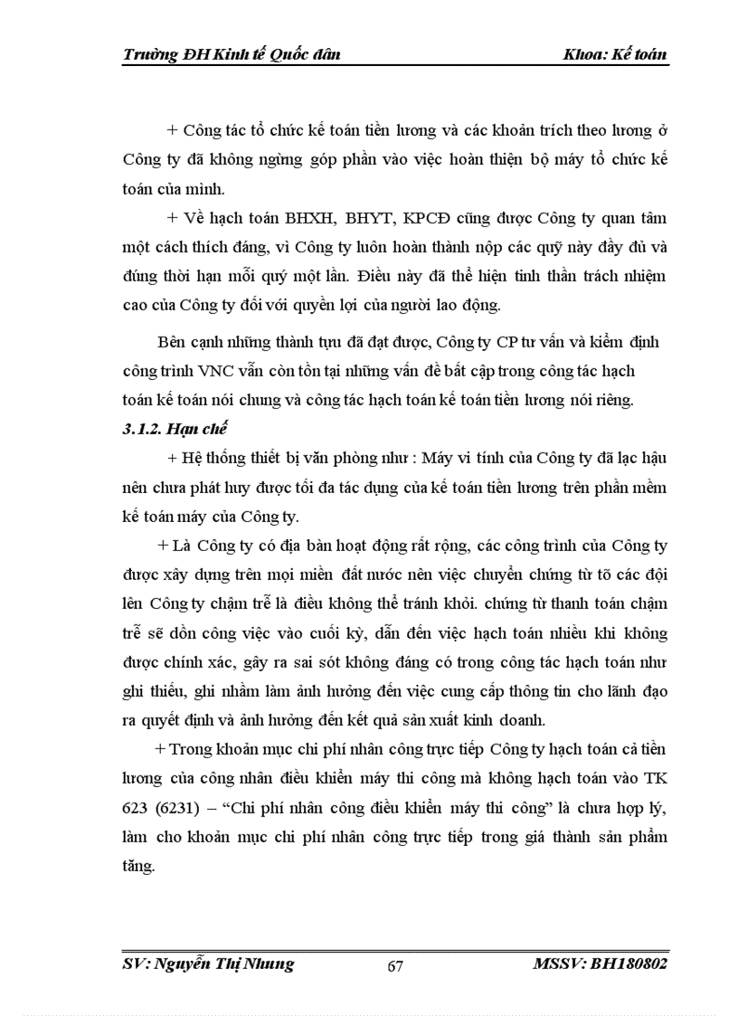 image for page Kế toán tiền lương và các khoản trích theo lương tại Cty cổ phần Tư vấn và Kiểm định công trình VNC