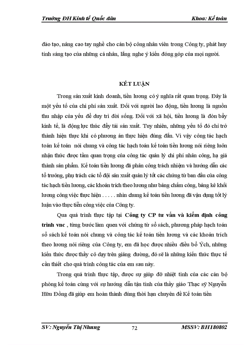 image for page Kế toán tiền lương và các khoản trích theo lương tại Cty cổ phần Tư vấn và Kiểm định công trình VNC